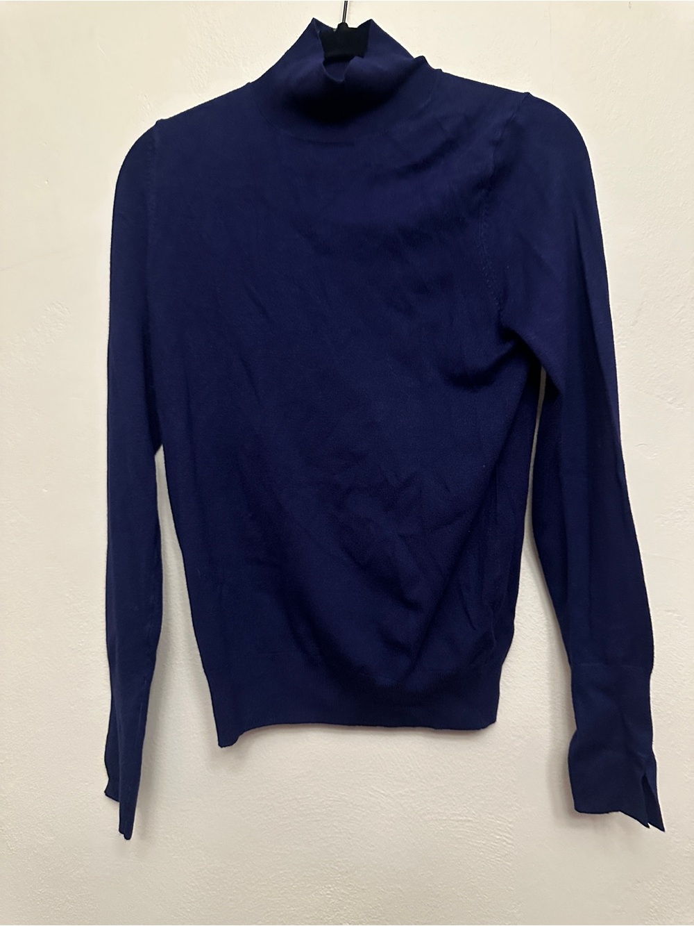 Zara Navy Mock Turtleneck Sweater – Size Small – New With Tags